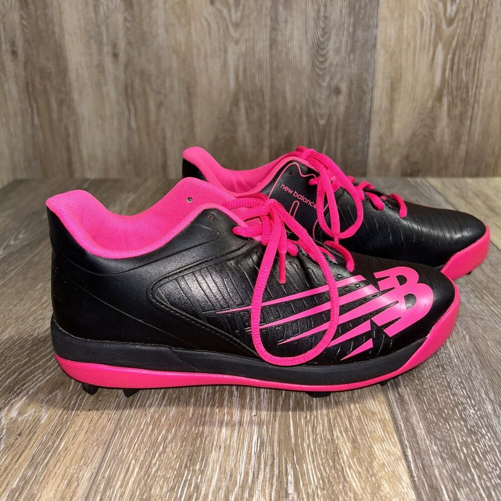 New Balance Youth US Size 4 Black Pink 4040v6 Cleats Sneaker Shoes (J4040BP6)